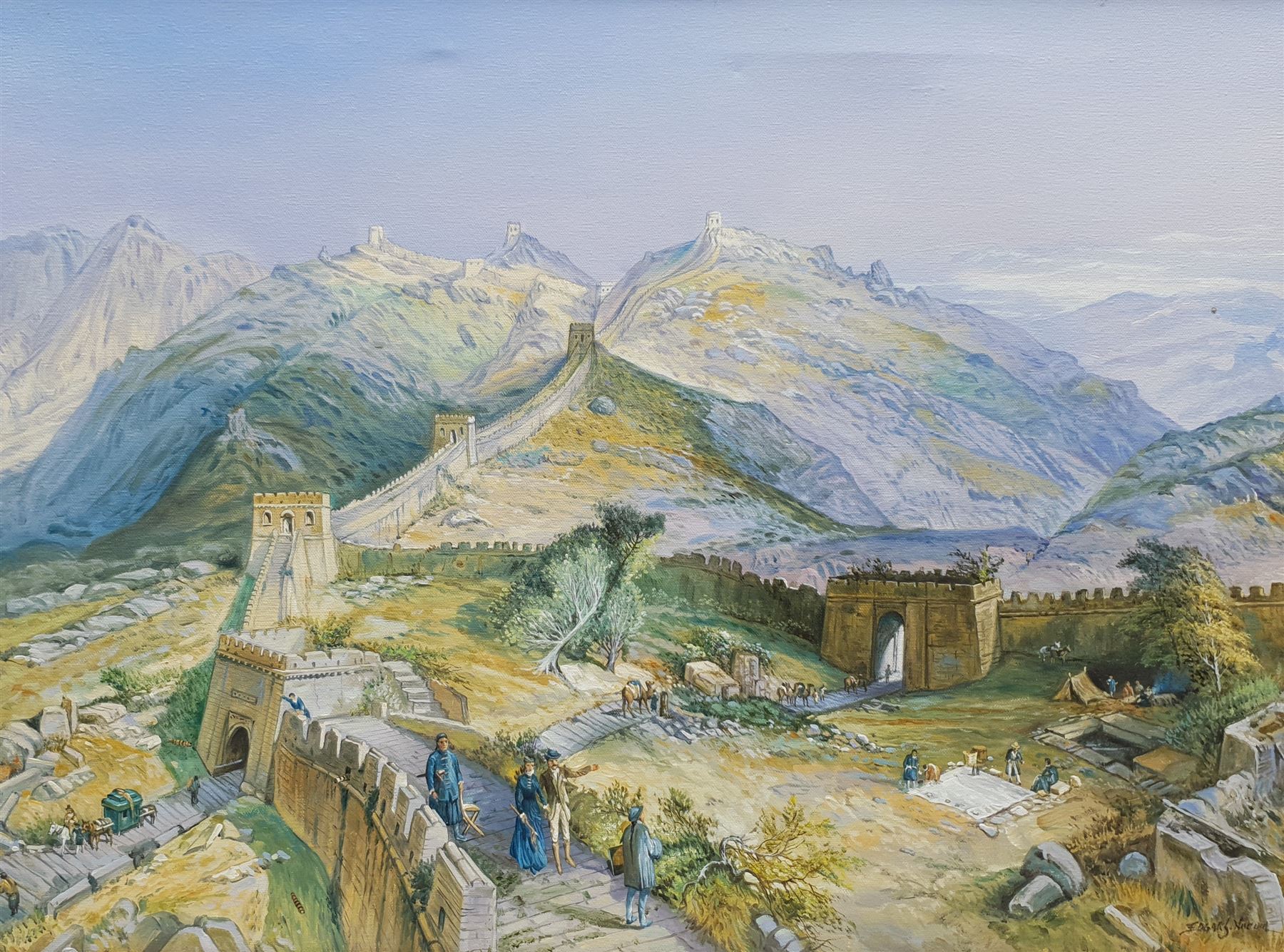Edgar Santos Nucum (Australian 20th century): The Great Wall of China
