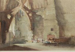 After Sir William Russell Flint (Scottish 1880-1969): 'Interior at Chichester'