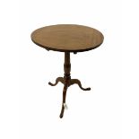 George III mahogany tripod table