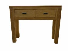 Hardwood console table