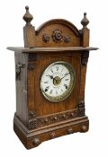 Fattorini & Sons early 20th century oak mantle clock