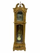 Classical light wood longcase clock