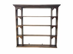 Georgian style mahogany plate rack