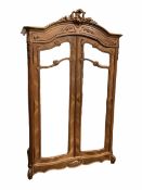 French walnut armoire wardrobe