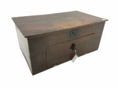 18th century boarded oak box