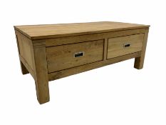 Hardwood rectangular coffee table