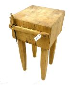 Pro-Chef - Square solid beech butchers block