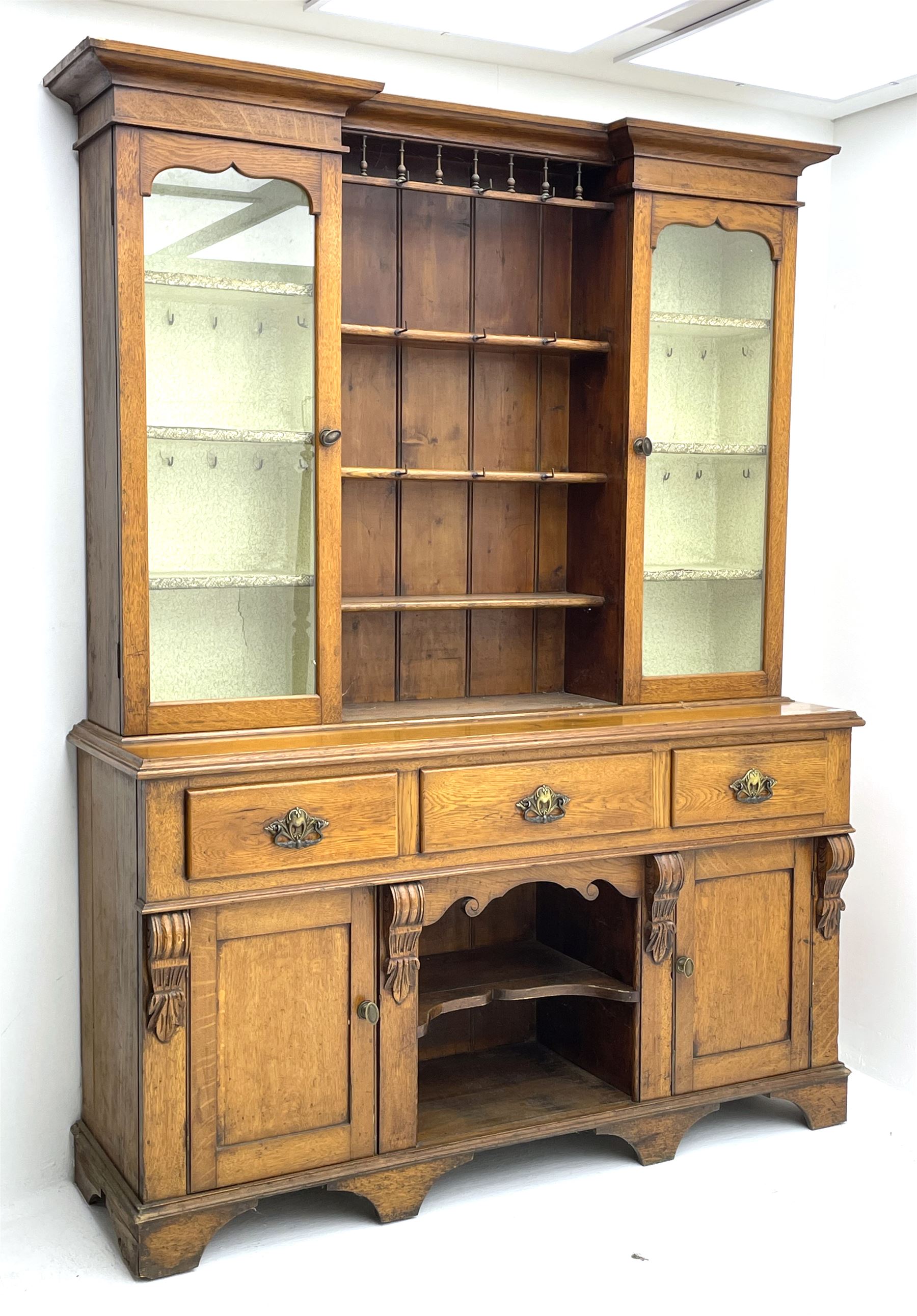 Late Victorian oak dresser