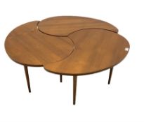 Danish design mid-20th century teak nest of three tables