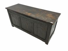 18th century oak coffer