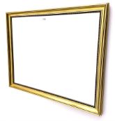 Rectangular gilt framed wall mirror