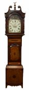 Early 19th century mahogany and oak longcase clock