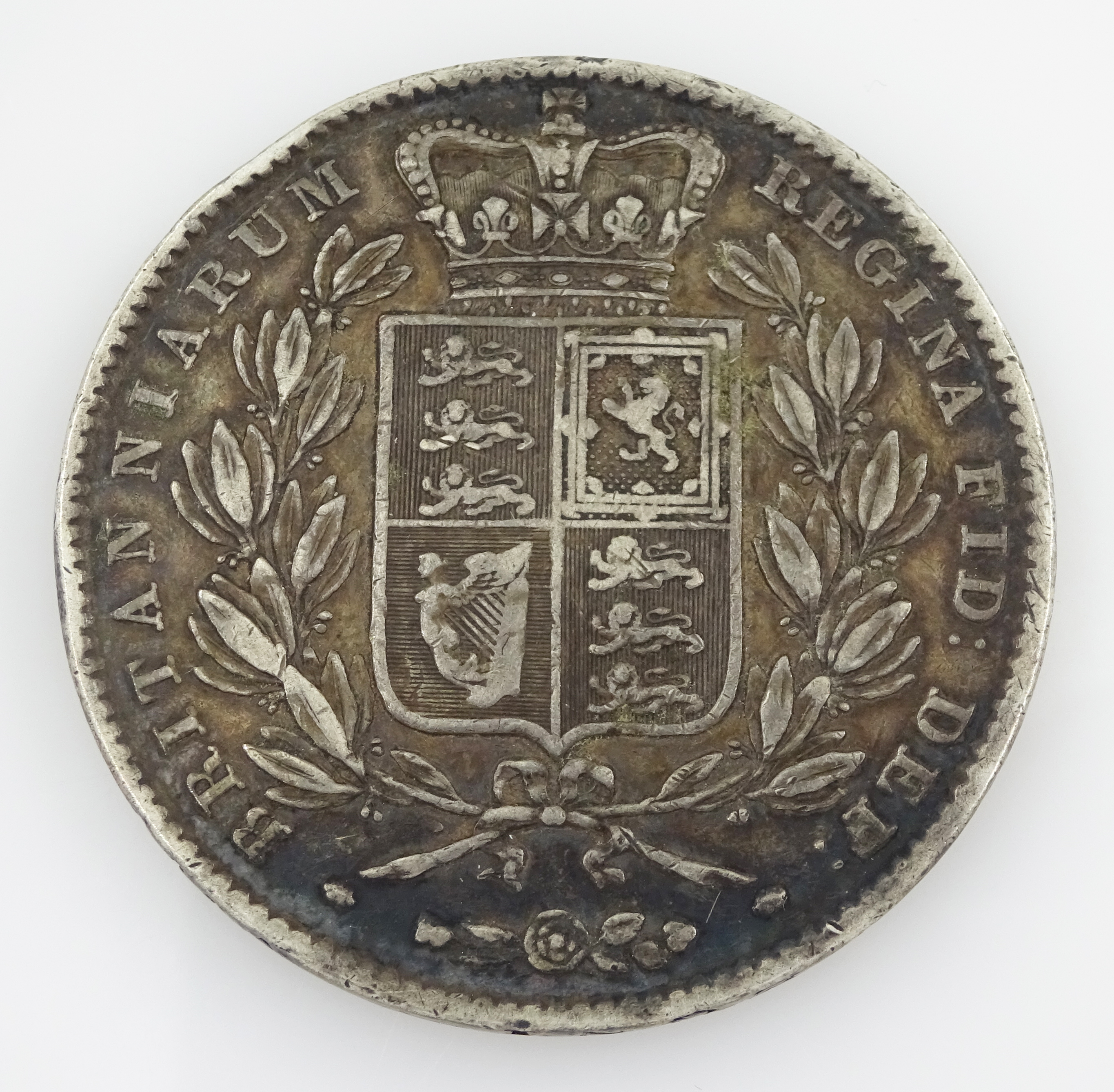 Queen Victoria 1844 crown coin - Image 2 of 2