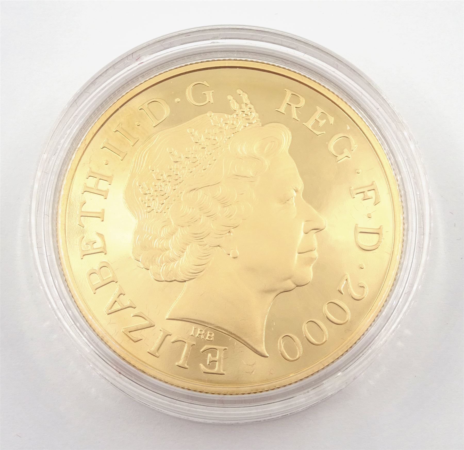 Queen Elizabeth II 2000 gold proof five pound coin - Image 2 of 3