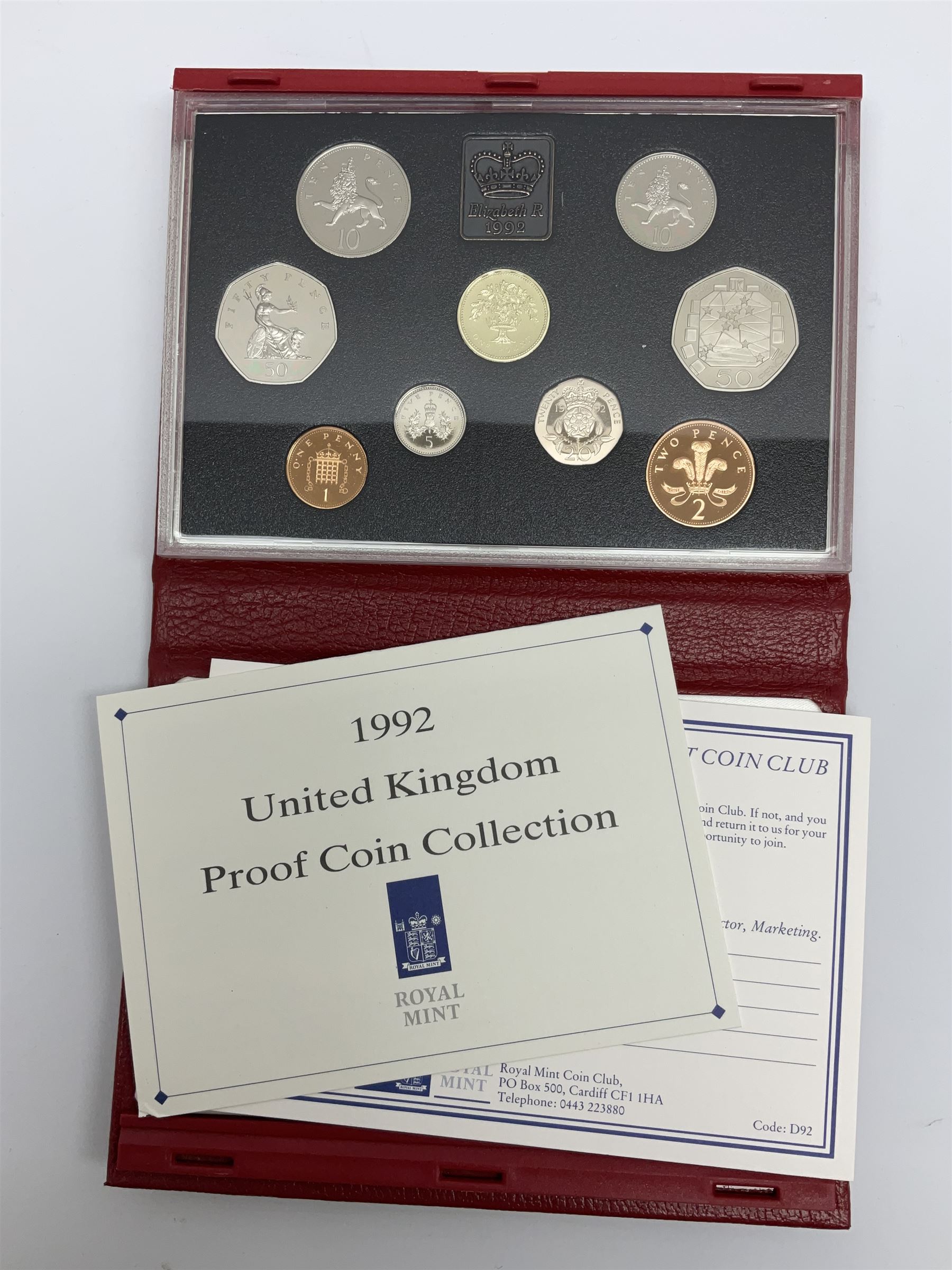 United Kingdom 1992 proof coin collection - Image 2 of 4