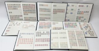 World stamps in eight stockbooks including Magyar