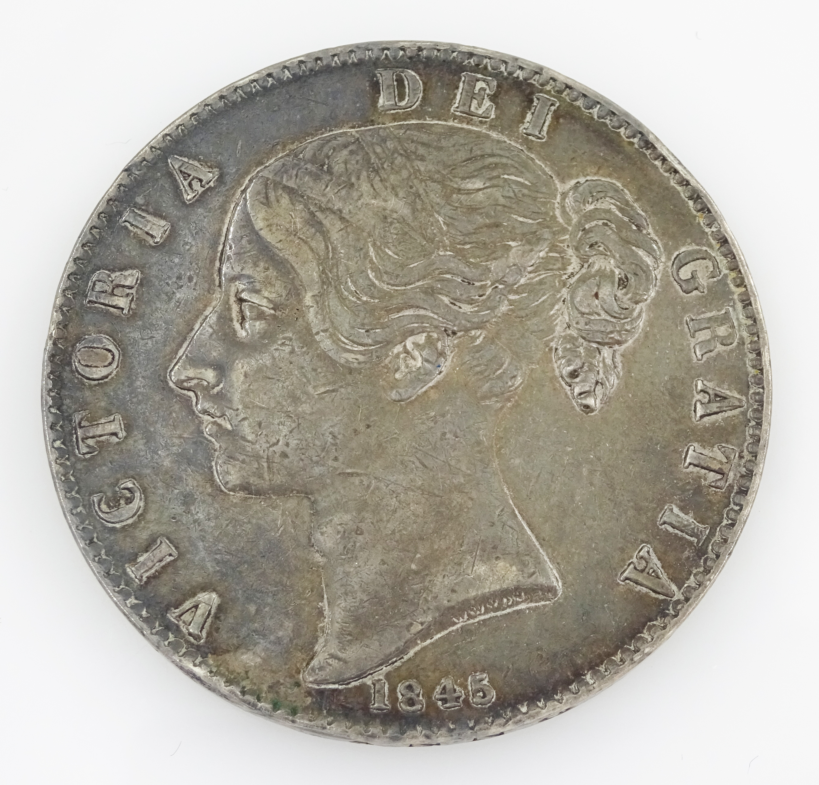 Queen Victoria 1845 crown coin