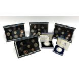 Five Royal Mint United Kingdom proof coin collections dated 1983