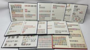 World stamps in ten stockbooks including Queen Victoria and later Jamaica