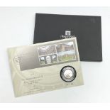 Royal Mail silver proof coin cover 'In Remembrance Peacehaven 15.8.2020' housing a 2020 silver proof