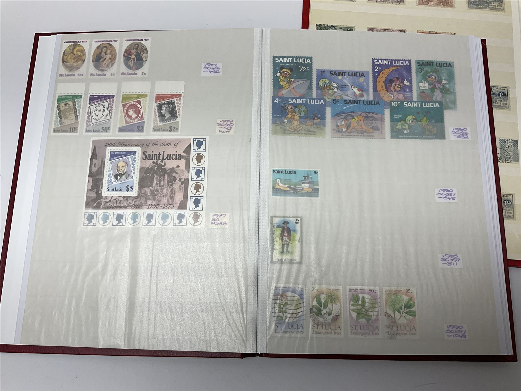 World stamps in seven stockbooks including St Lucia - Image 10 of 23