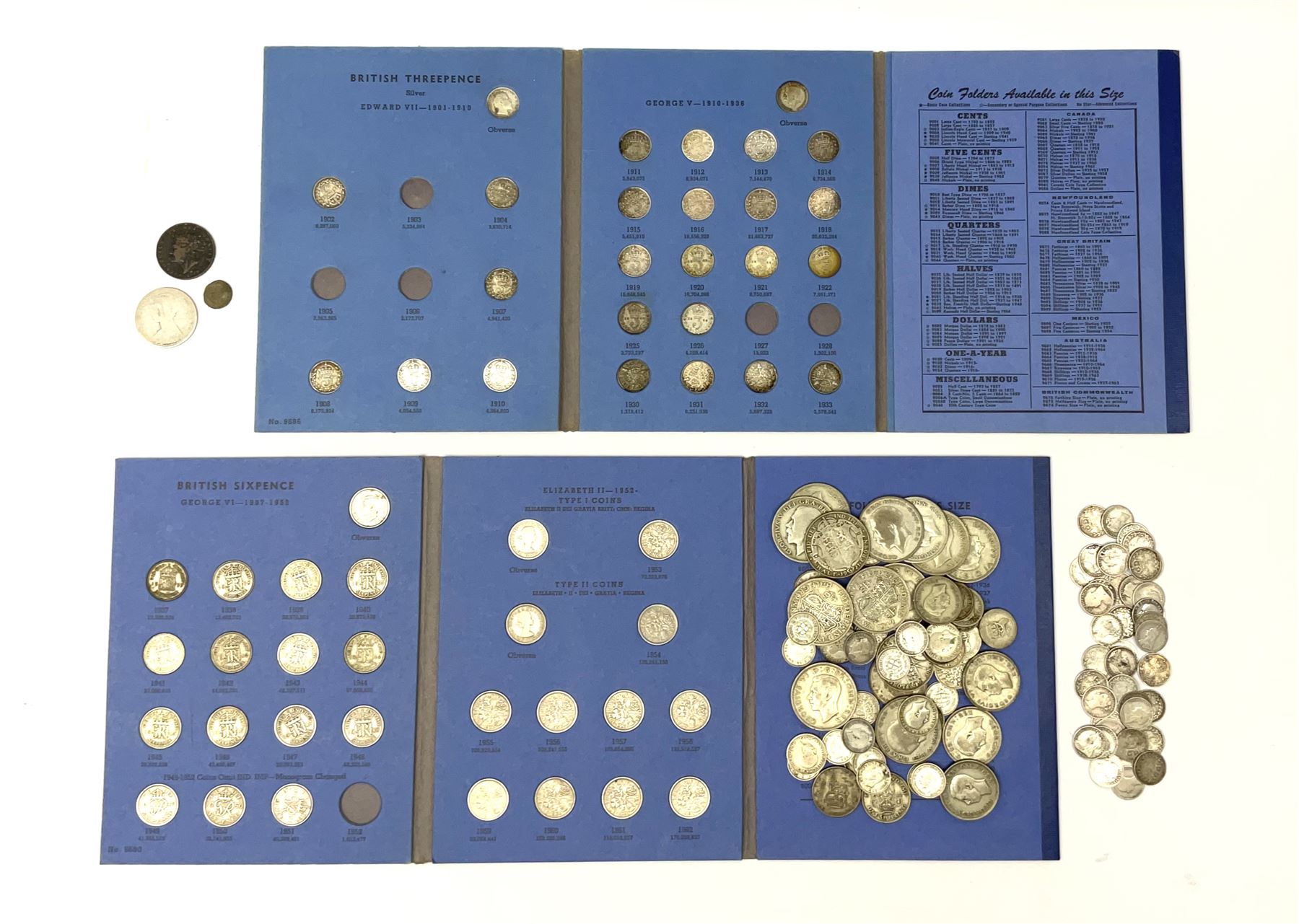 Coins including approximately 300 grams of pre 1947 Great British silver coins