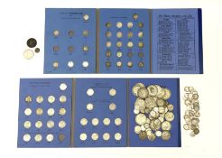 Coins including approximately 300 grams of pre 1947 Great British silver coins