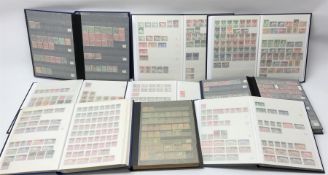 World stamps in nine stockbooks including Queen Victoria and later India