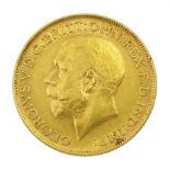 King George V 1912 gold full sovereign coin