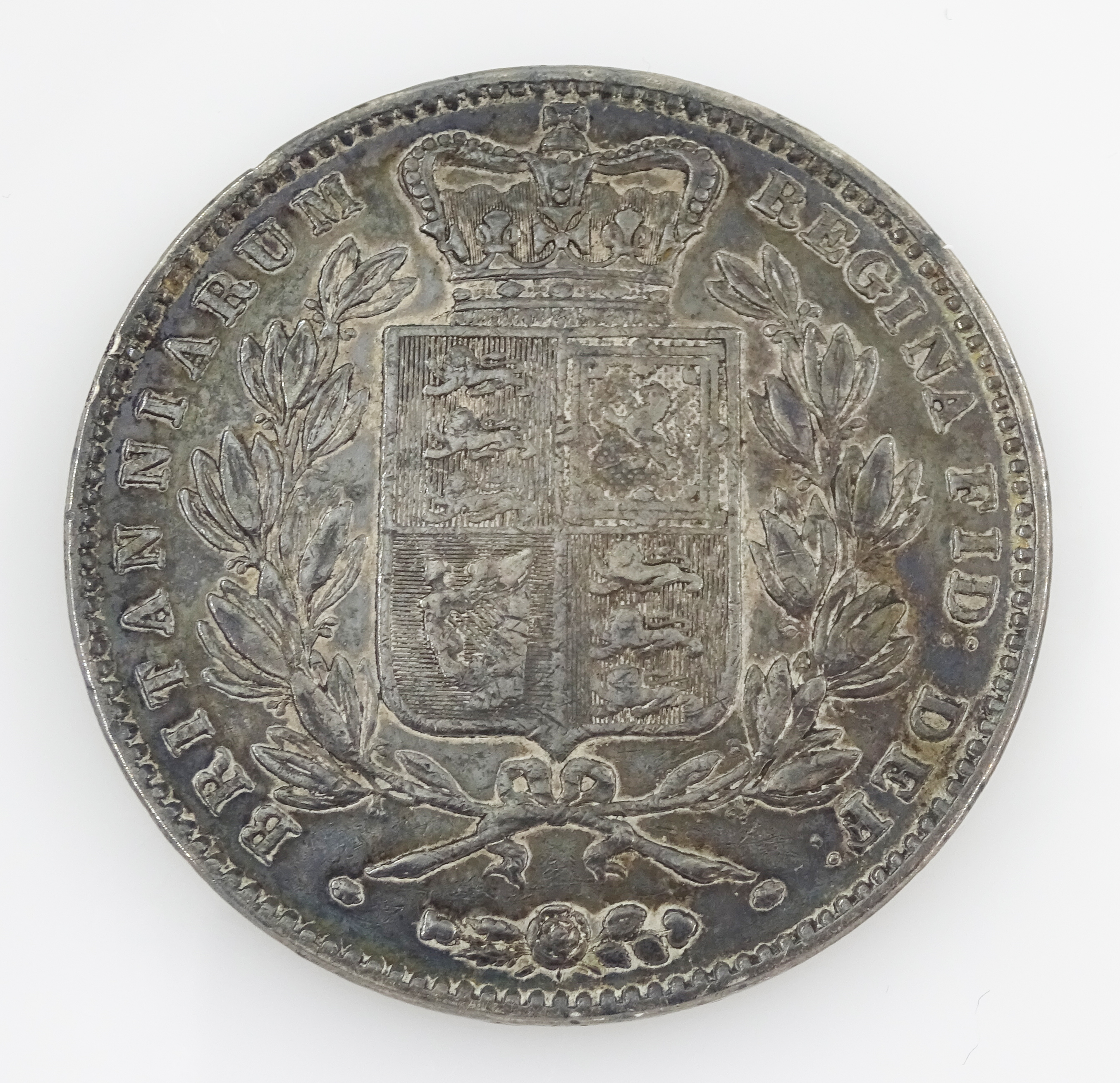 Queen Victoria 1845 crown coin - Image 2 of 2