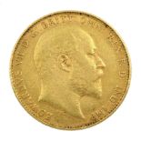 King Edward VII 1905 gold full sovereign coin