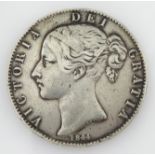 Queen Victoria 1844 crown coin