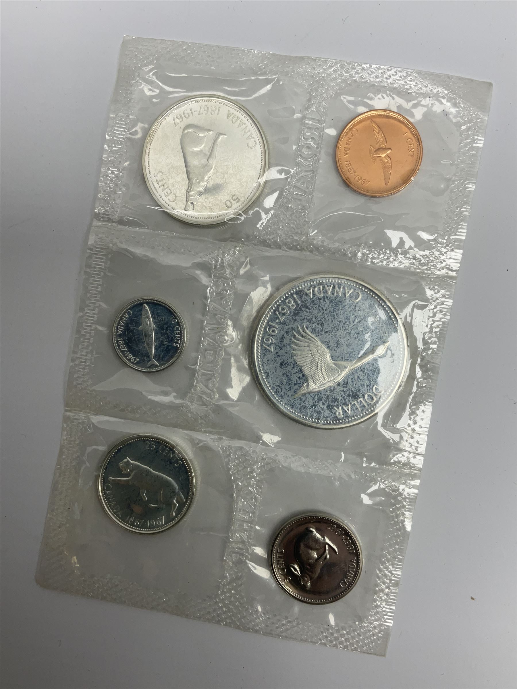 Mostly Canadian coins including 1967 six coin set - Image 3 of 9
