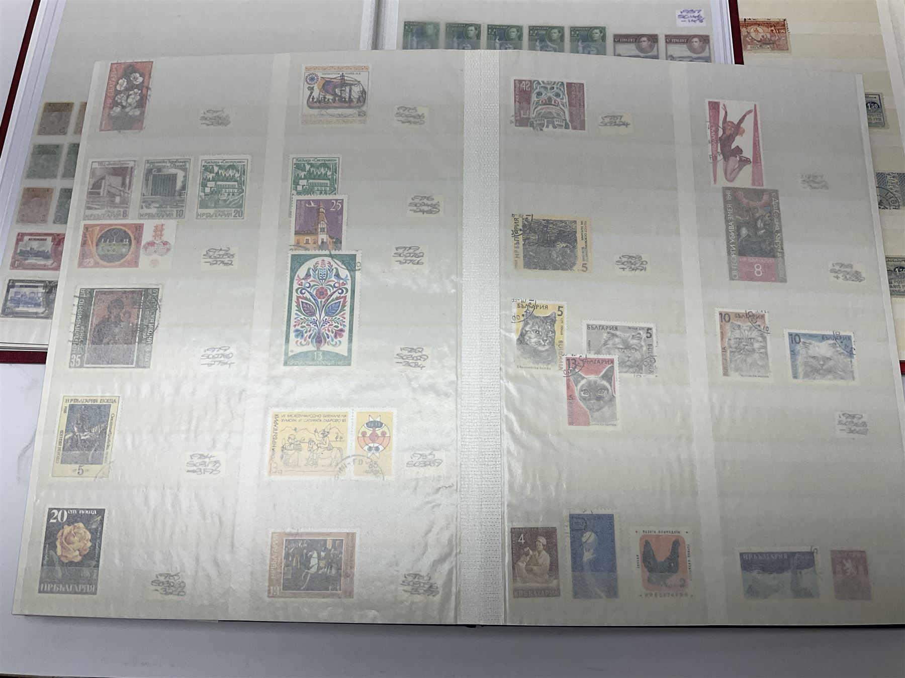 World stamps in seven stockbooks including St Lucia - Image 7 of 23