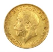 King George V 1911 gold full sovereign coin