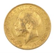 King George V 1911 gold full sovereign coin