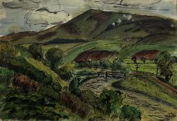 W G Gillies (Scottish 1898-1973): 'Yarrow Water'