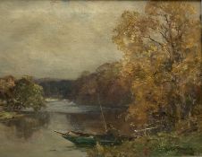 Owen Bowen (Staithes Group 1873-1967): Punting on the River