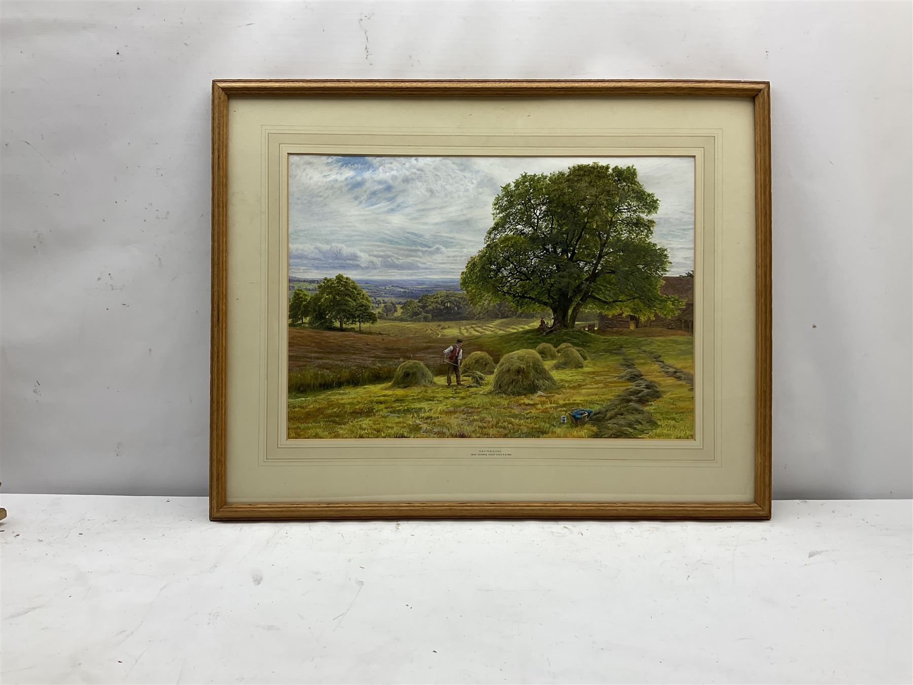 George Vicat Cole (British 1833-1893): 'Haymaking' - Image 2 of 3
