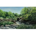 Frances St. Clair Miller (British 1947-): 'River Landscape II'