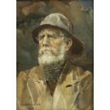 William H Parkinson (British 1864-1916): 'An Old Seaman'