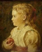 T W A (19th century): 'Evelyn' holding an Apple