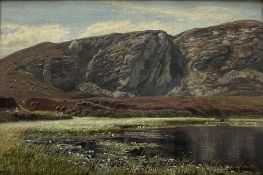 Gertrude Martineau (British 1840-1924): 'A Moorland Loch'