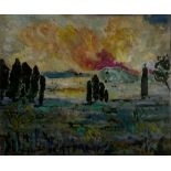 André Marchand (French 1907-1997): 'Summer Fires in Provence'