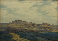 Hirst Walker (Staithes Group 1868-1957): 'The Hills of Gay Gordon'