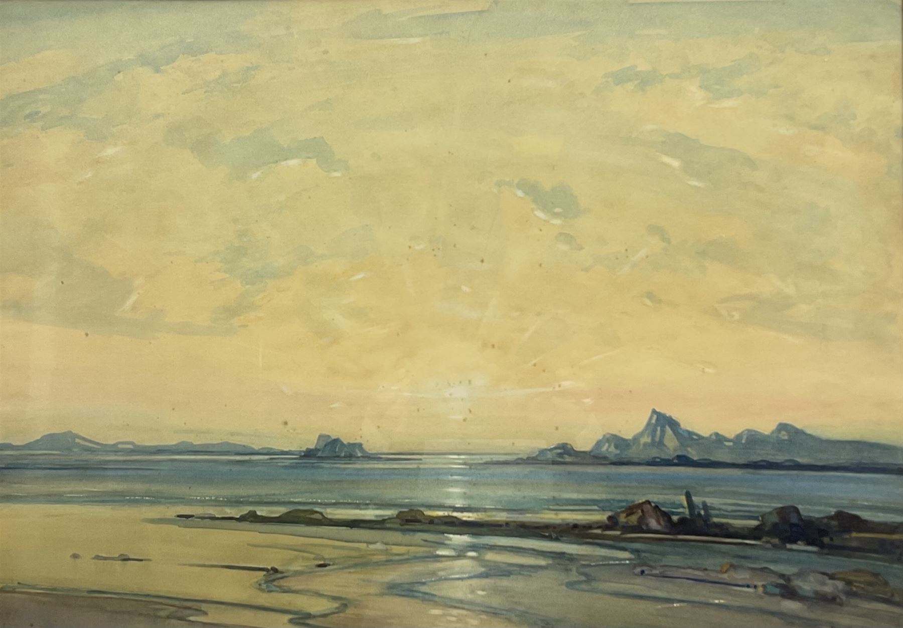 Hirst Walker (Staithes Group 1868-1957): 'Sunset in the Hebrides'