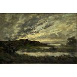 H G H (19th/20th century): Sunset over a River