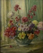 Owen Bowen (Staithes Group 1873-1967): Still Life of Spring Flowers