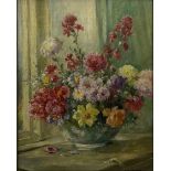 Owen Bowen (Staithes Group 1873-1967): Still Life of Spring Flowers