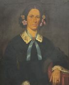 J Kennedy (Mid 19th century): Portrait of a Lady